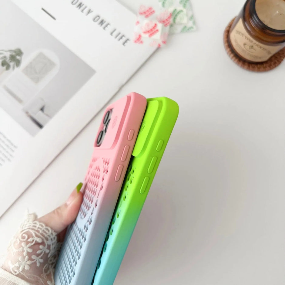 Colorful Heat Dissipation Soft Case For iPhone