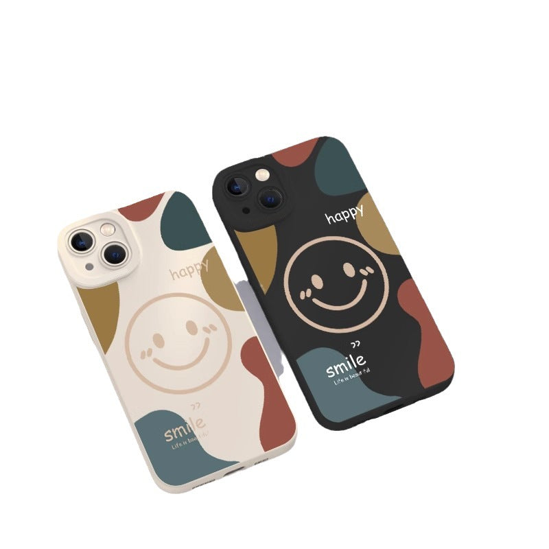 Smiley Pattern Soft Case for iPhone