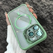 Lens Stand Transparent Case For iPhone