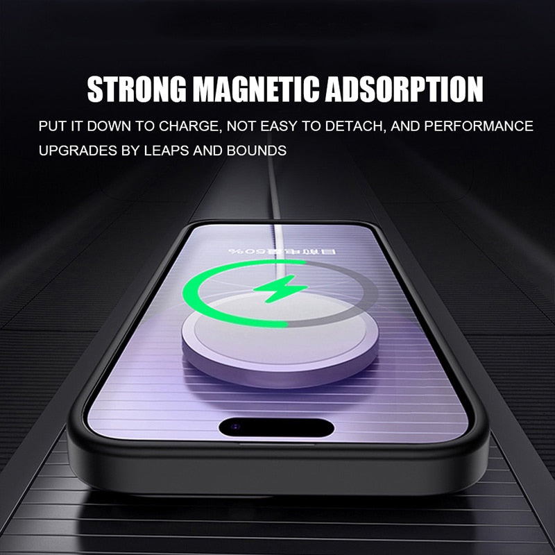 Matte Magnetic Clear Case For iPhone