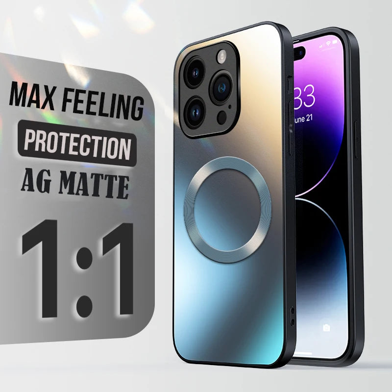 Coque de protection mate et givrée pour iPhone 