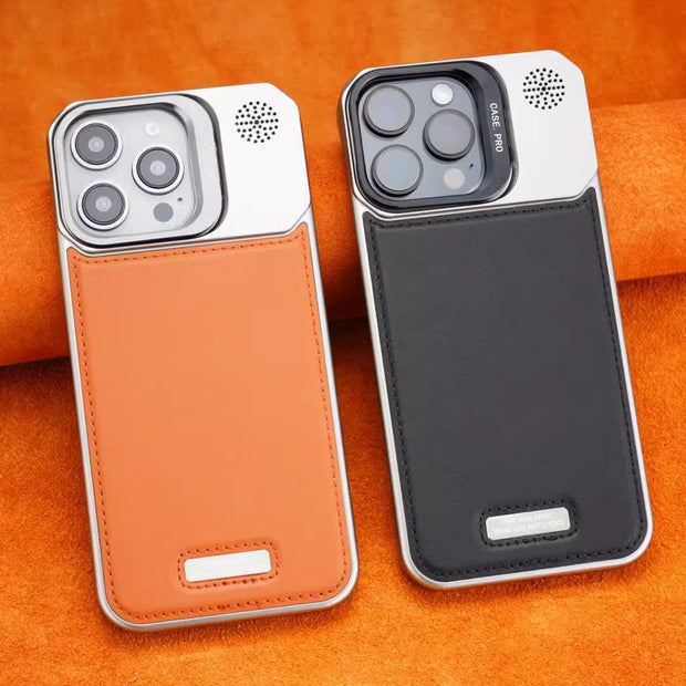 Paladin Case – Genuine Leather & Metallic Frame