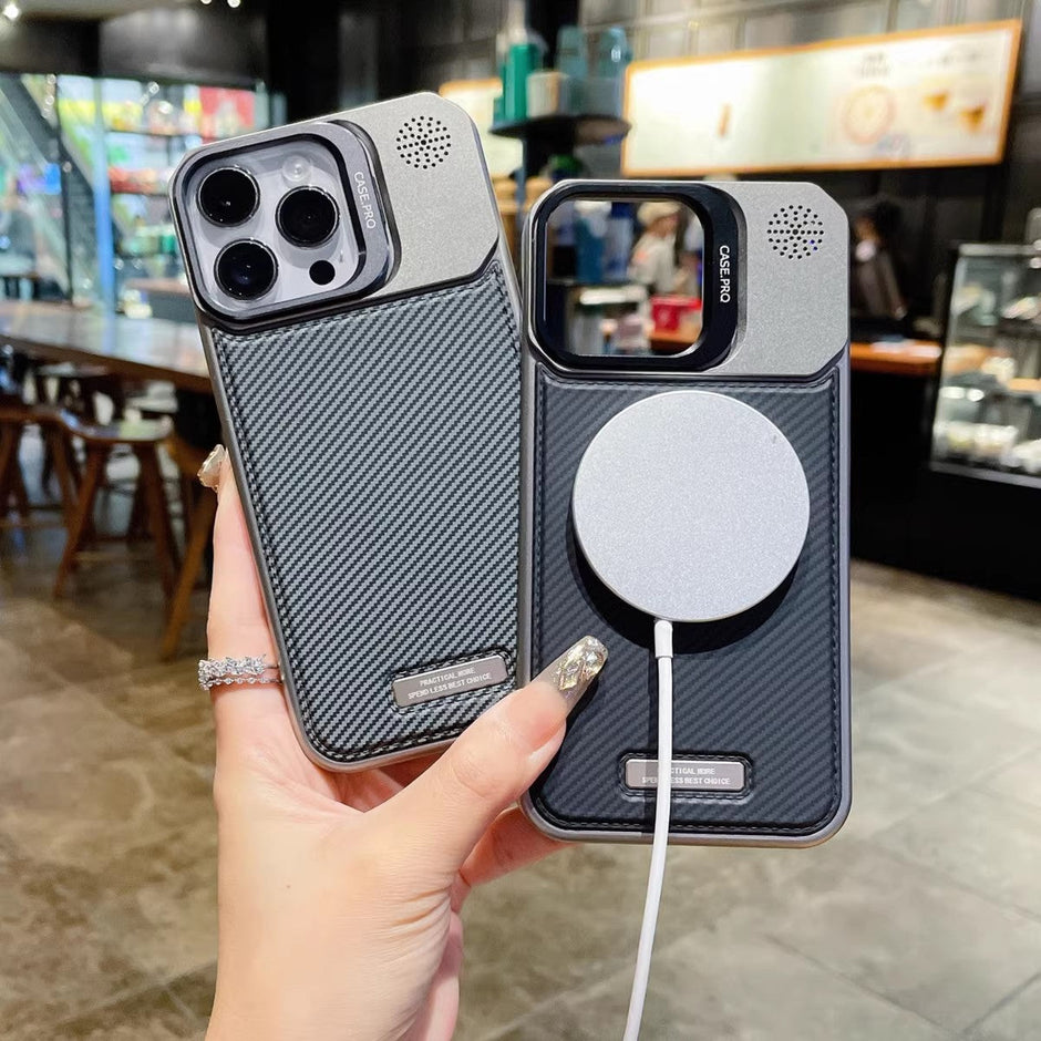 Paladin Case – Genuine Leather & Metallic Frame
