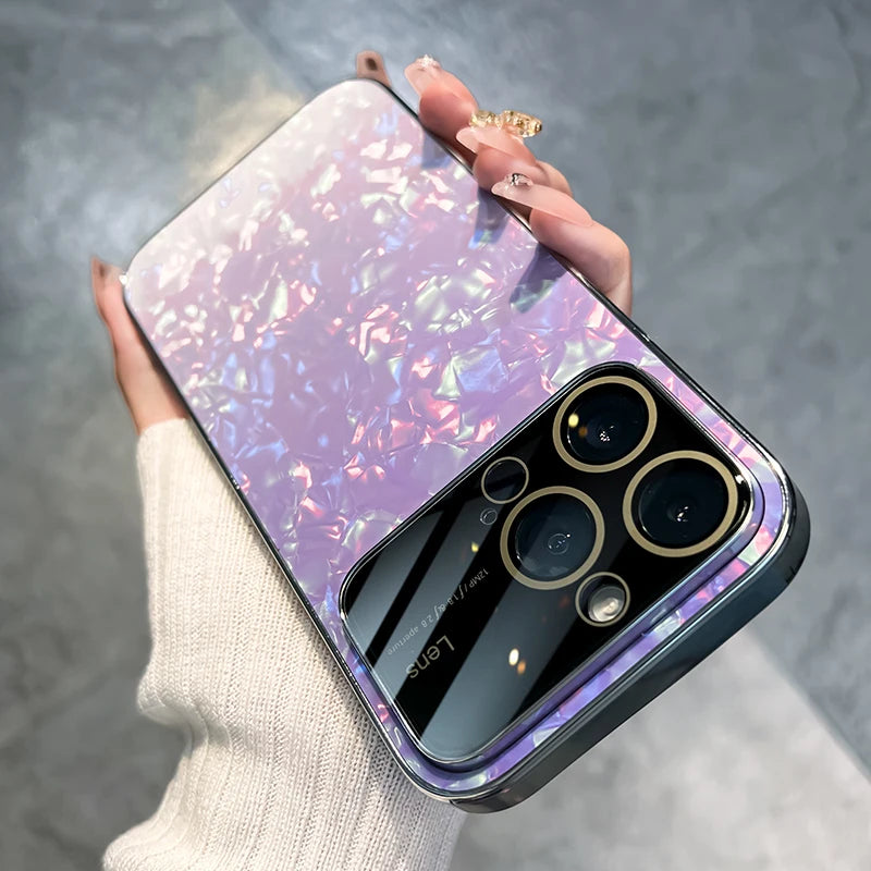 Étui de protection d'objectif en verre dégradé pour iPhone 