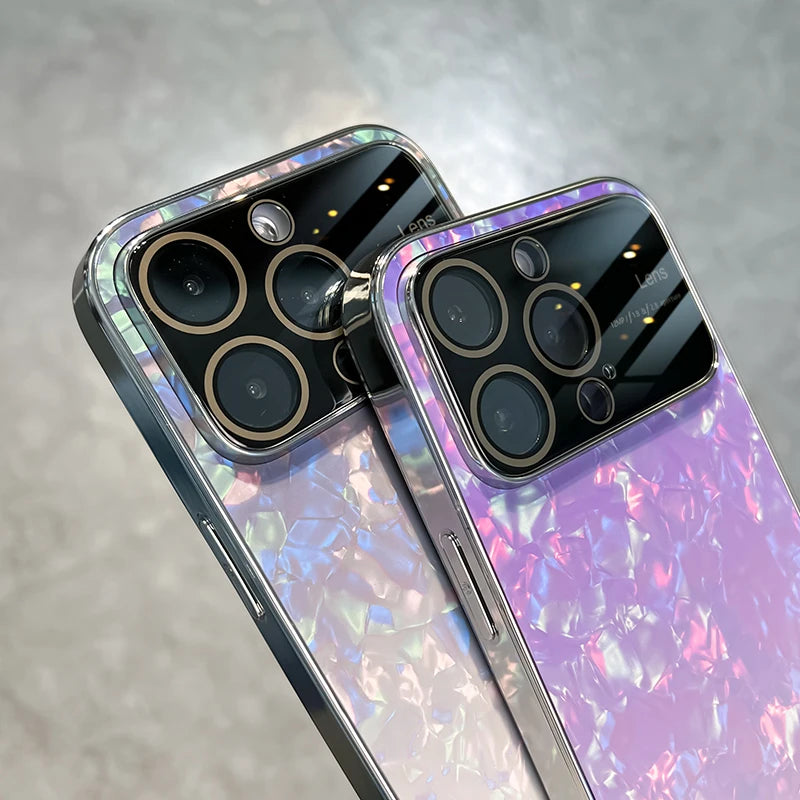 Étui de protection d'objectif en verre dégradé pour iPhone 