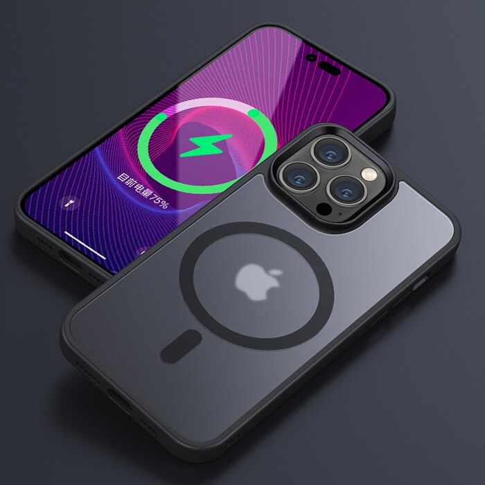 Matte Translucent Magnetic Case For iPhone