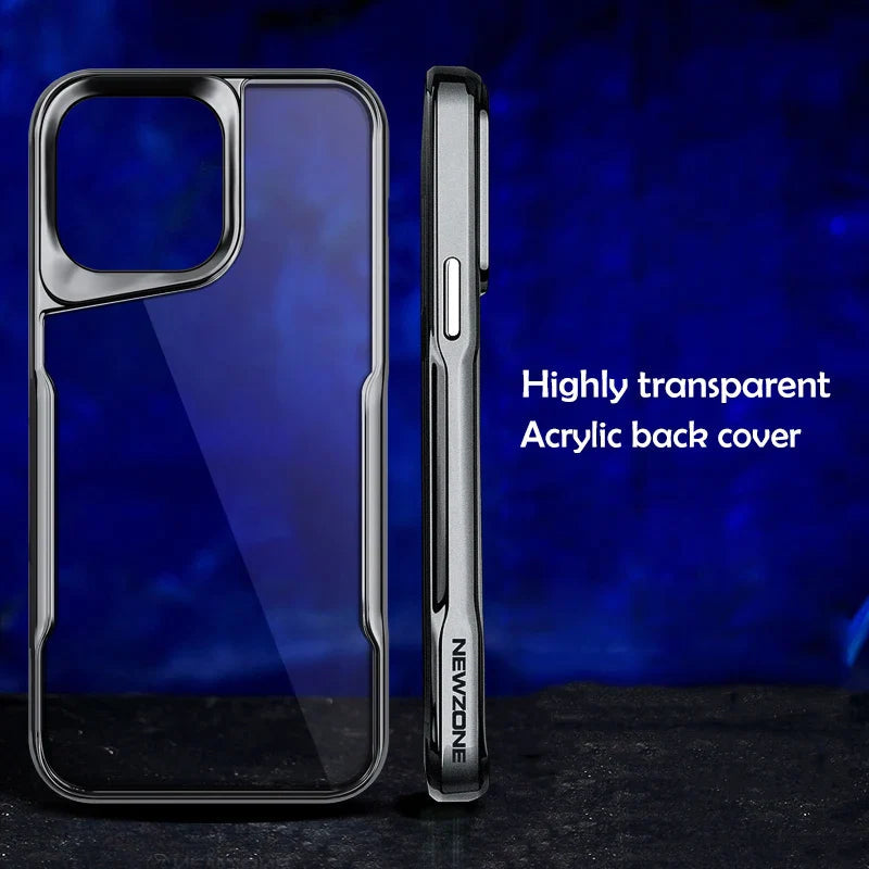 Plating Soft Border Acrylic Case For iPhone