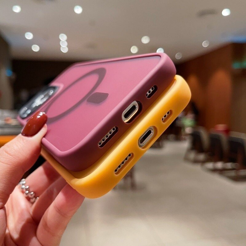 Shockproof Matte Candy Color Case For iPhone