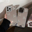 Silver Love Plating Mirror Hard Case for iPhone