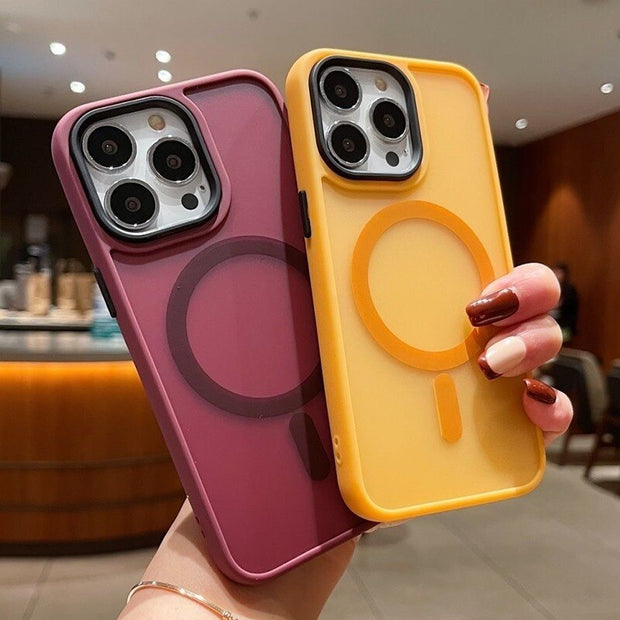Shockproof Matte Candy Color Case For iPhone