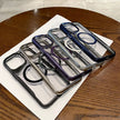 Coque transparente antichoc plaquée pour iPhone 