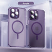 Coque de protection d'objectif mate translucide pour iPhone 