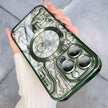 Coque de protection en silicone pour iPhone avec cadre plaqué 