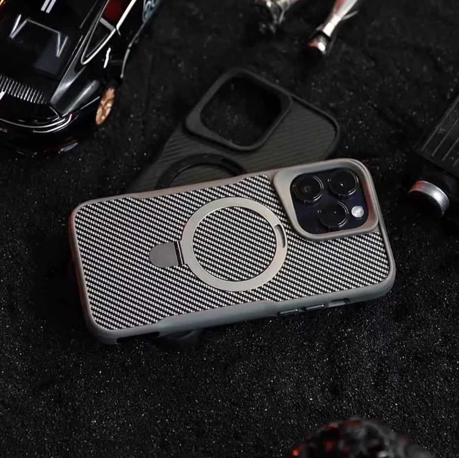 Magnetic Case with Kickstand for iPhone