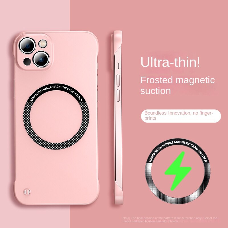 Magnetic Frameless Hard Case For iPhone