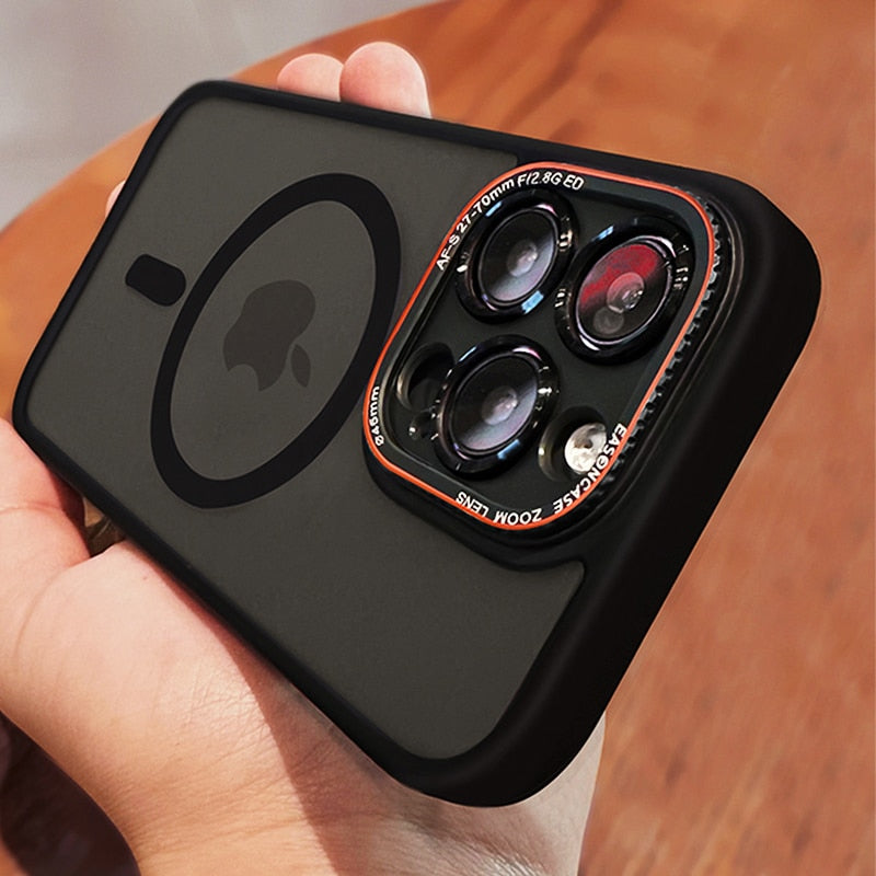 Matte Magnetic Clear Case For iPhone