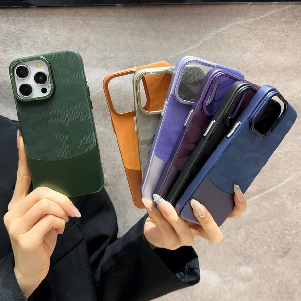 Coque rigide camouflage pour iPhone 