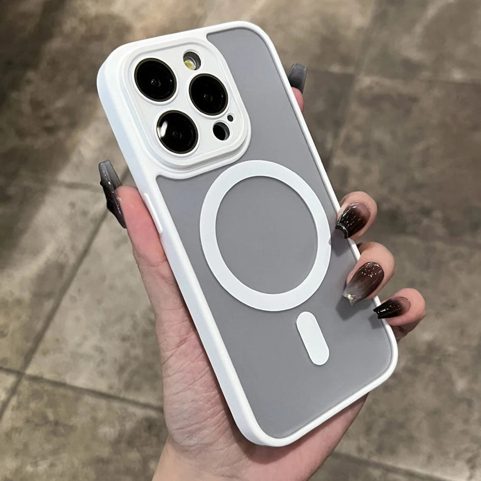 Étui de protection d'objectif mat translucide pour iPhone 