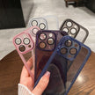 Lens Protective Clear Silicone Case For iPhone