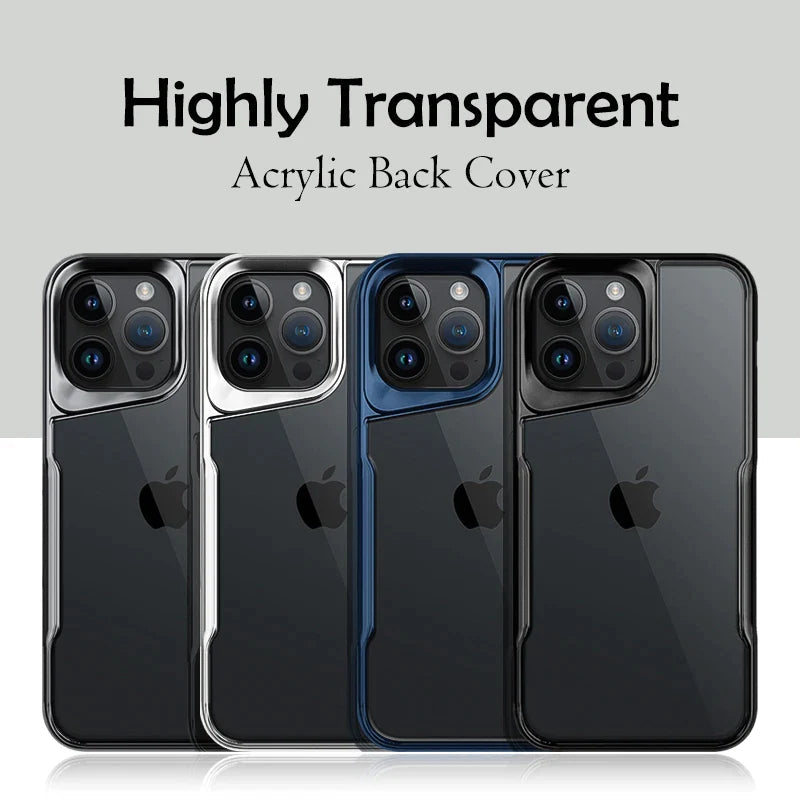 Plating Soft Border Acrylic Case For iPhone