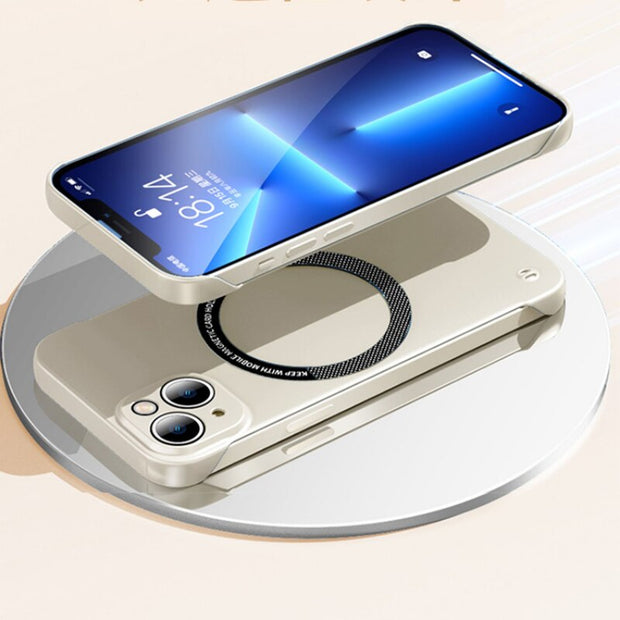 Magnetic Frameless Hard Case For iPhone