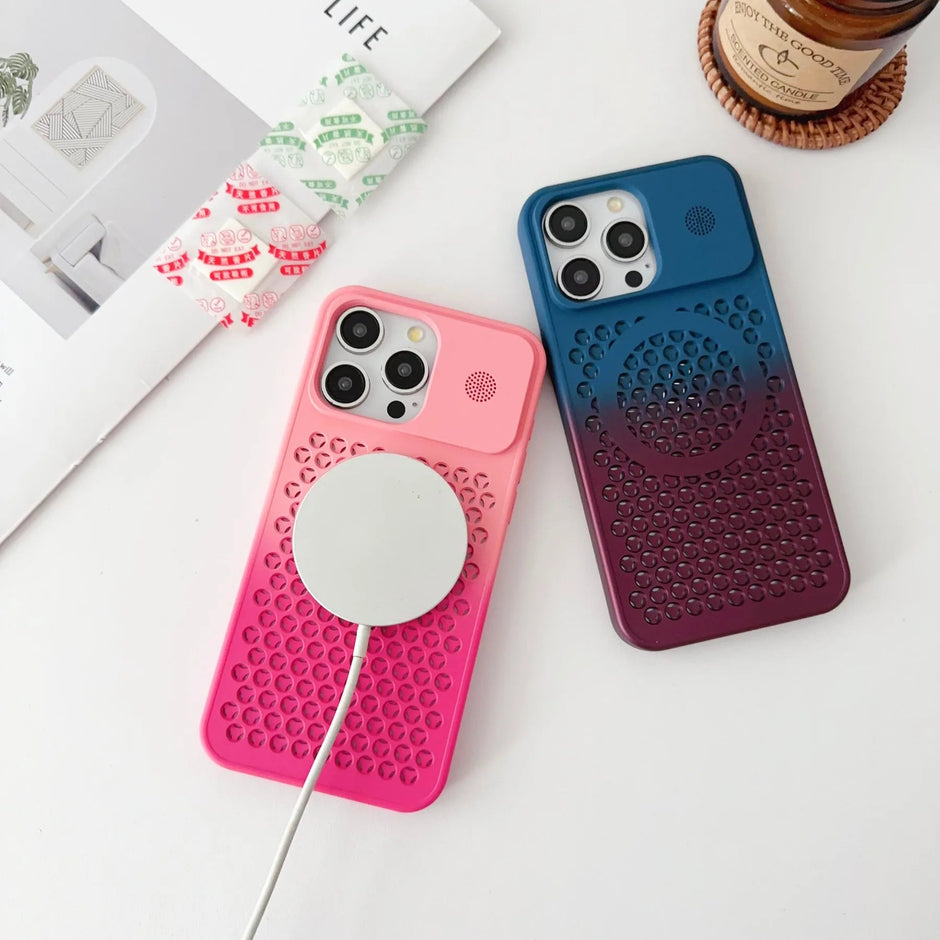 Colorful Heat Dissipation Soft Case For iPhone