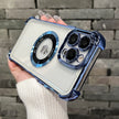 Coque transparente antichoc plaquée pour iPhone 