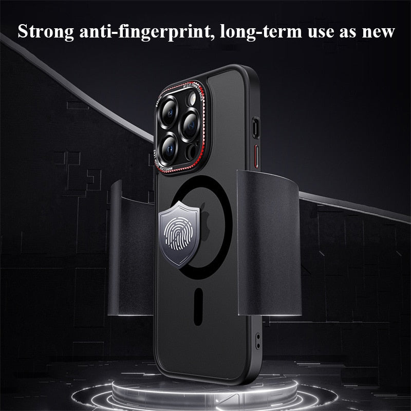 Matte Magnetic Clear Case For iPhone