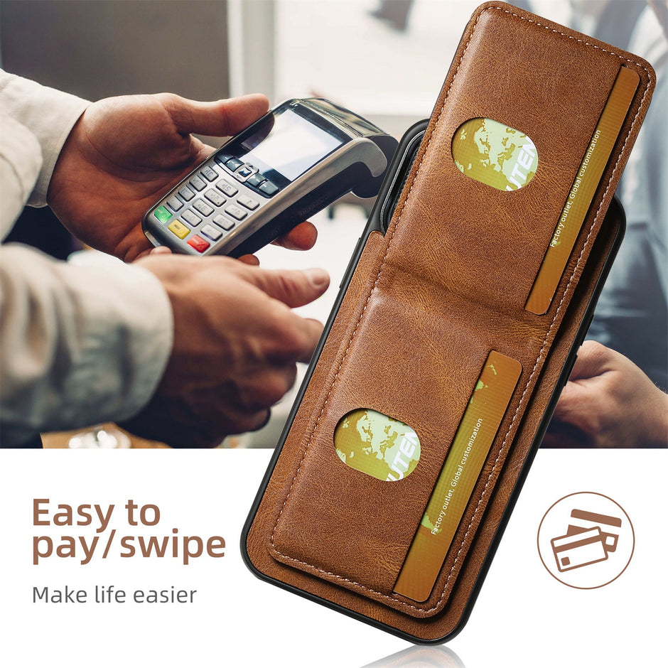 Cardbag Holder Leather Case for iPhone
