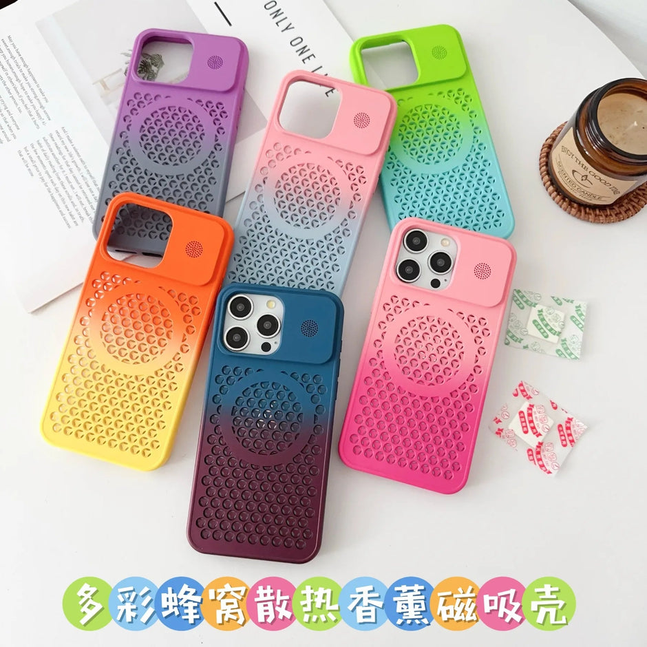 Colorful Heat Dissipation Soft Case For iPhone