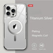 Coque transparente avec cadre plaqué pour iPhone 