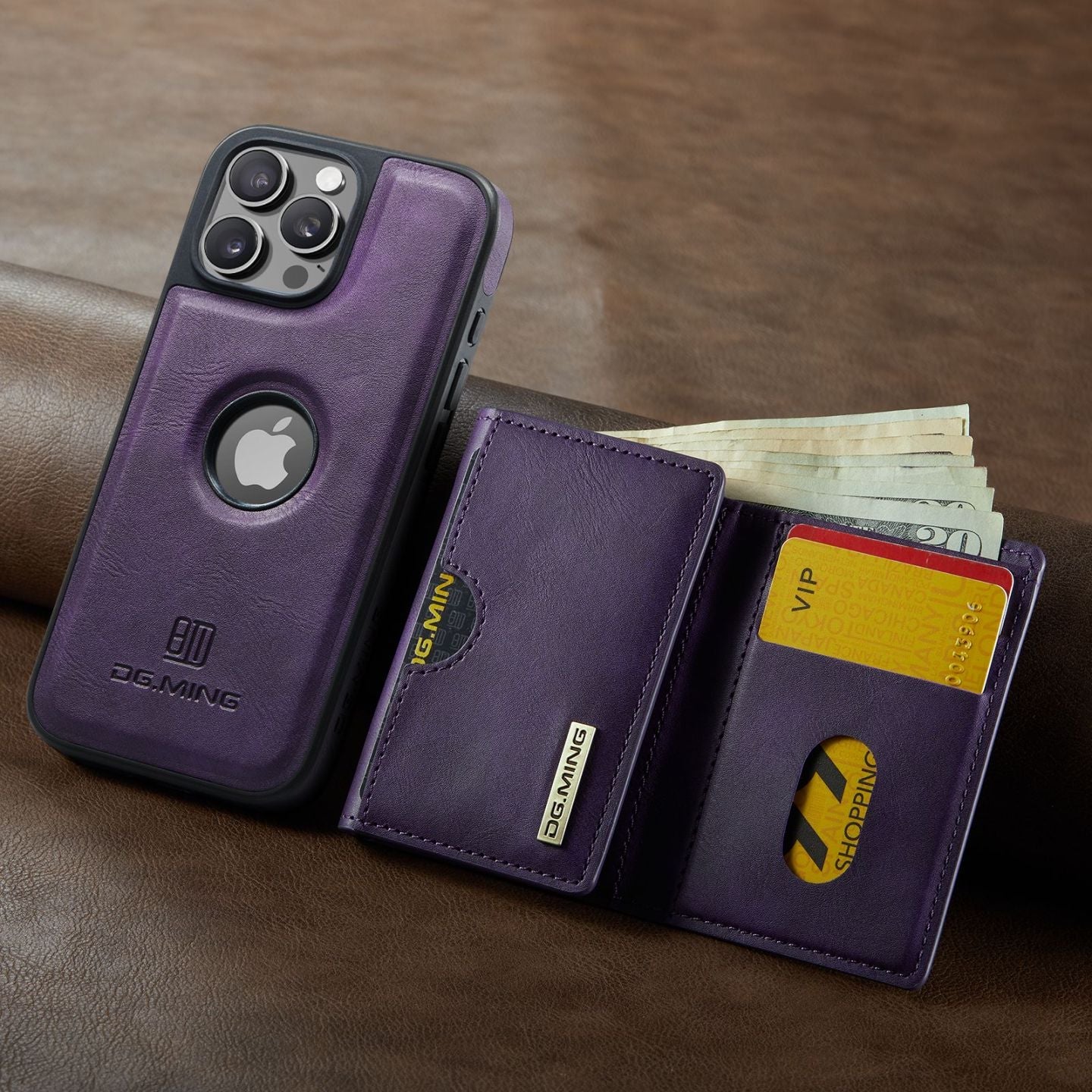 2 in 1 Detachable Magnetic Wallet Case for iPhone
