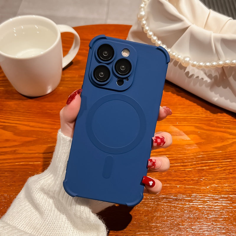 Liquid Silicone Anti-fall Soft Case for iPhone