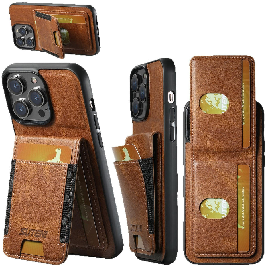 Cardbag Holder Leather Case for iPhone