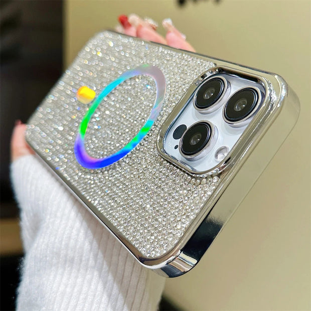 Coque souple antichoc pailletée pour iPhone 