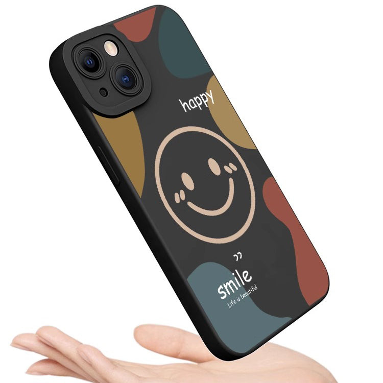 Smiley Pattern Soft Case for iPhone