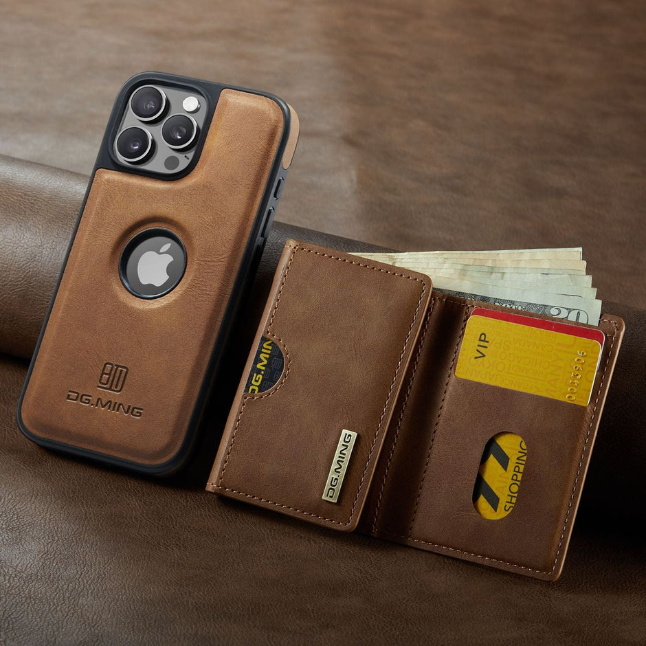 2 in 1 Detachable Magnetic Wallet Case for iPhone