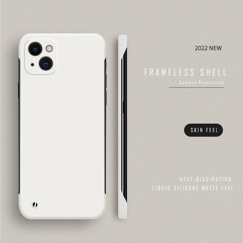 Ultra Thin Slim Hard PC Frameless Case For iPhone