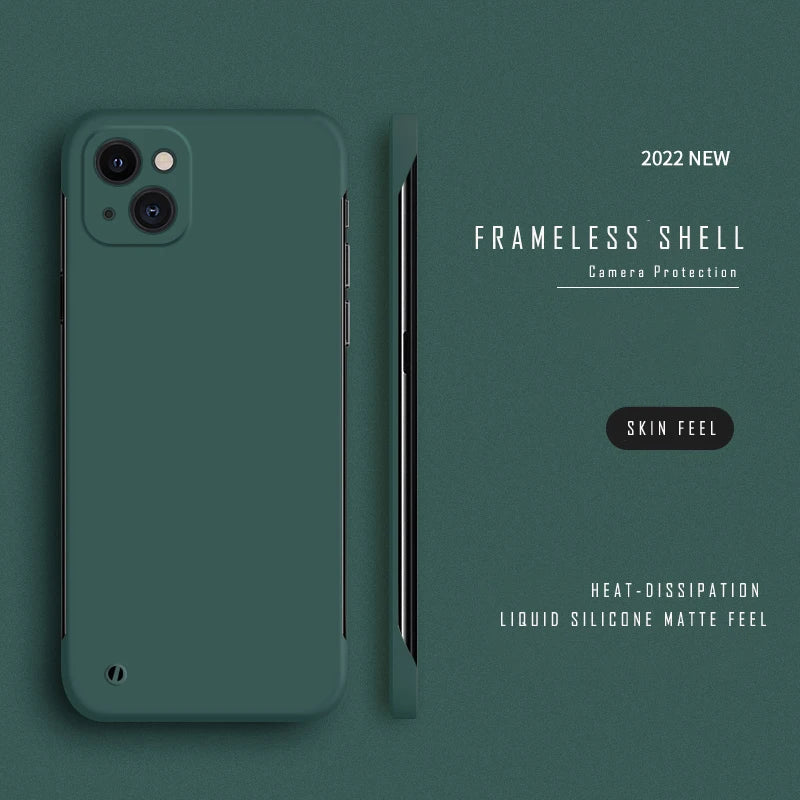 Ultra Thin Slim Hard PC Frameless Case For iPhone