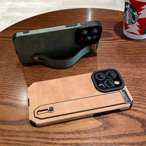 Wrist Strap Shockproof Soft Case For iPhone