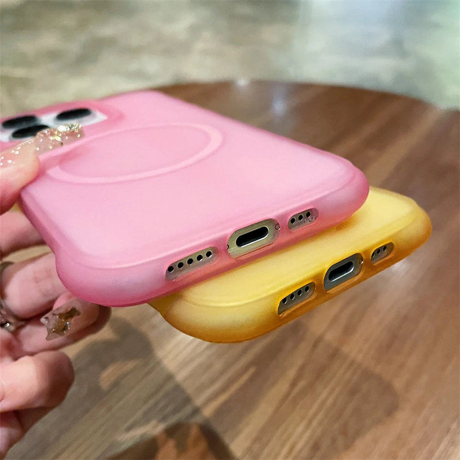 Coque souple transparente et mate pour iPhone 