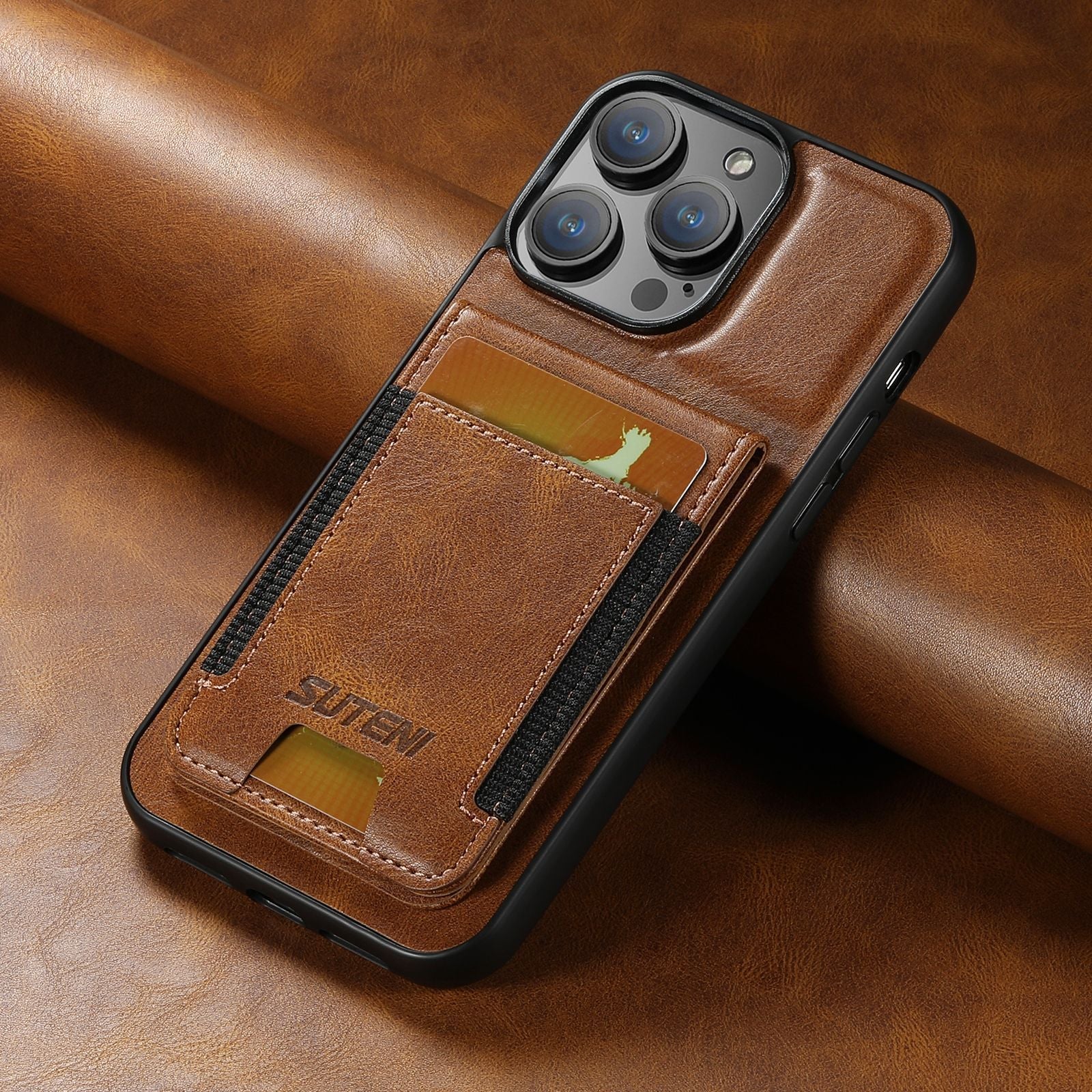 Cardbag Holder Leather Case for iPhone