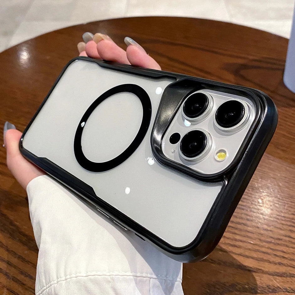 Coque transparente antichoc plaquée pour iPhone 