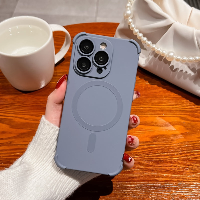 Liquid Silicone Anti-fall Soft Case for iPhone