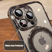 Coque transparente avec support de placage pour iPhone 