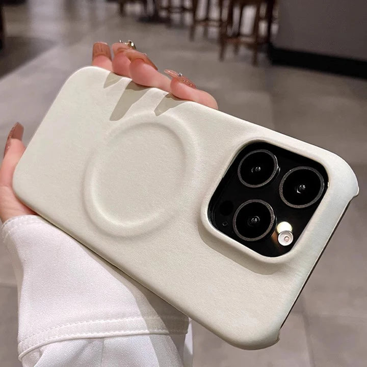 Tumbled Leather Half Dorder Case for iPhone