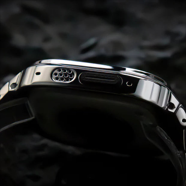 Stainless Steel Band With Case For Apple Watch