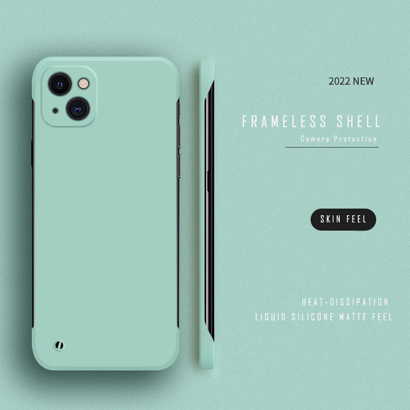 Ultra Thin Slim Hard PC Frameless Case For iPhone