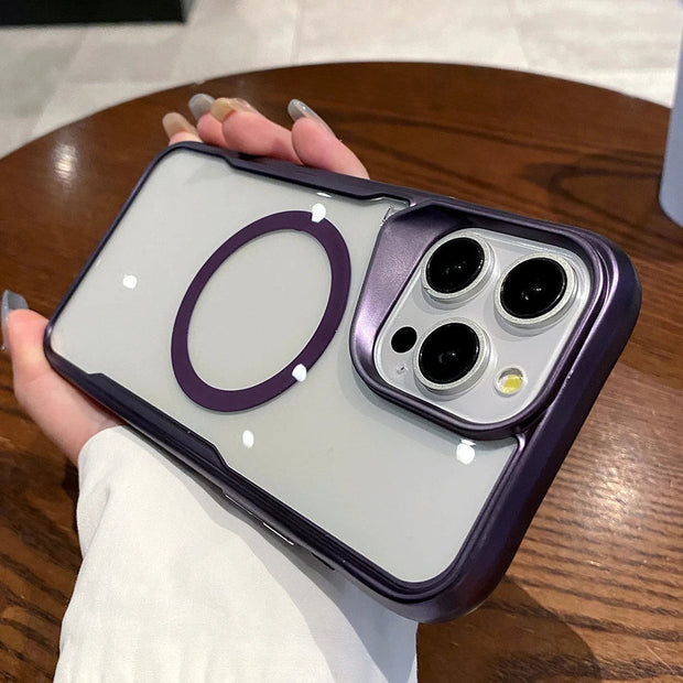 Coque transparente antichoc plaquée pour iPhone 