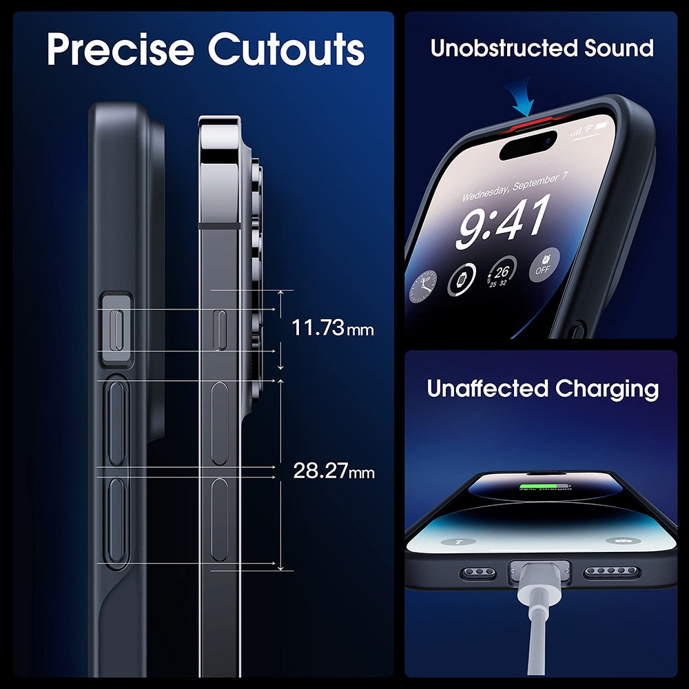 Matte Translucent Magnetic Case For iPhone